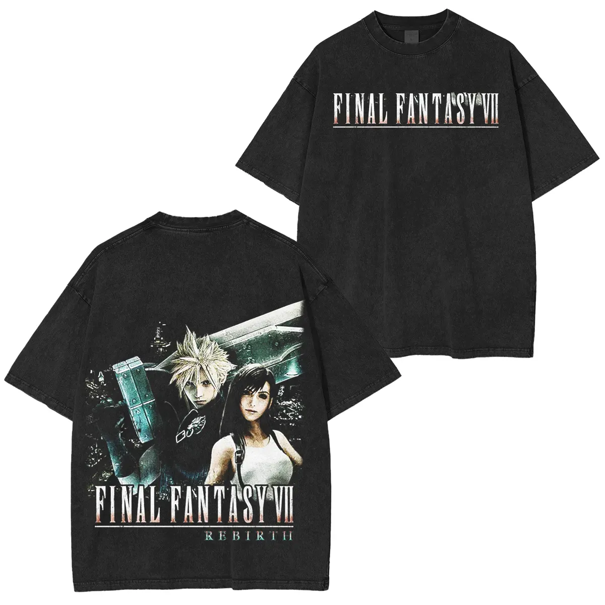Final Fantasy VII Unisex Washed T-shirt