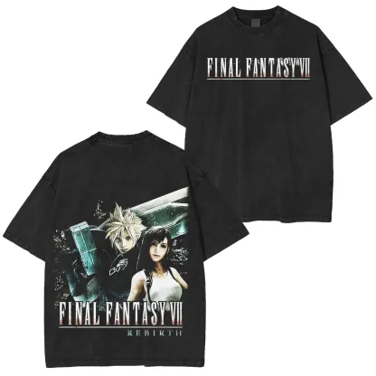 Final Fantasy VII Unisex Washed T-shirt