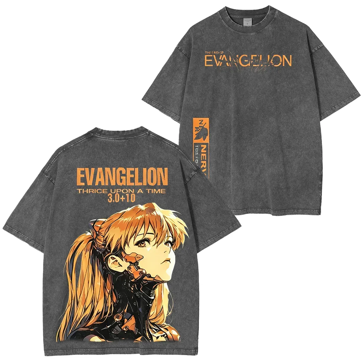 Neon Genesis Evangelion Vintage Unisex Washed T-Shirt