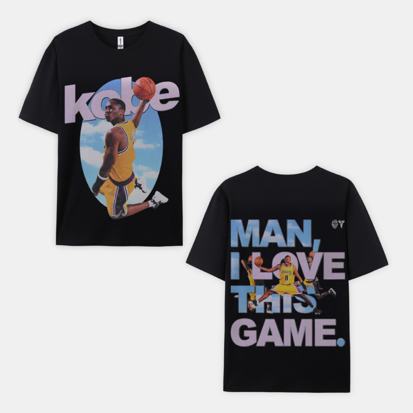 Unisex-Adult Ultra Cotton Washed T-Shirt Graphic KOBE BRYANT LOVE THIS GAME TEE