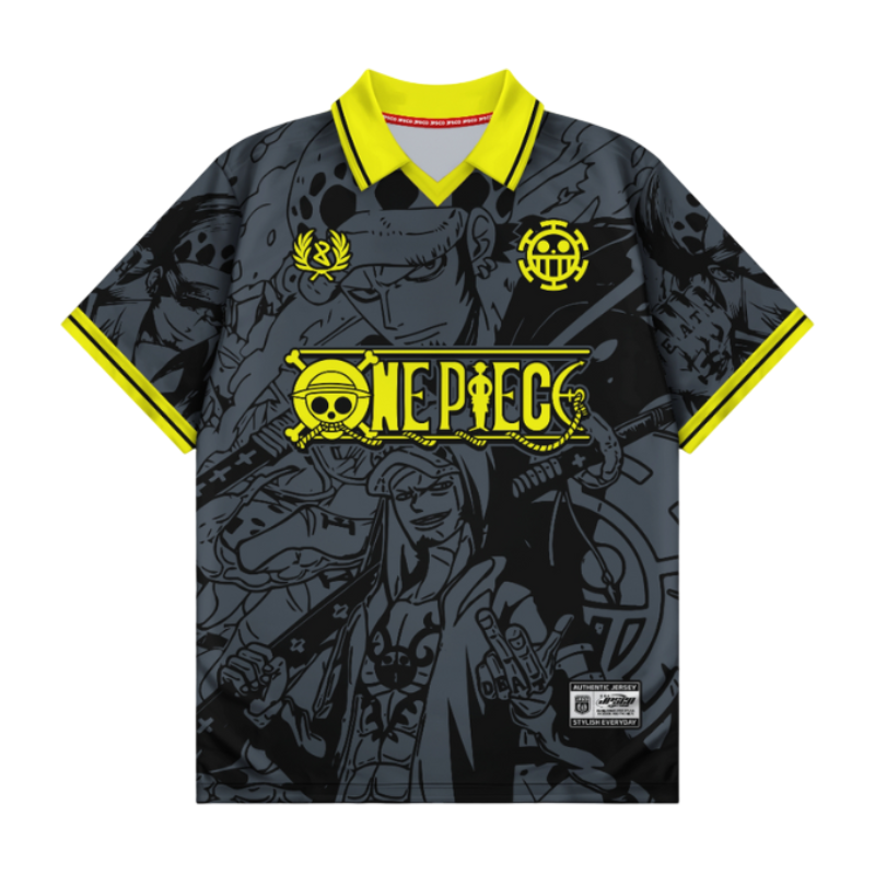 One Piece Anime Vintage V-Neck  Jersey