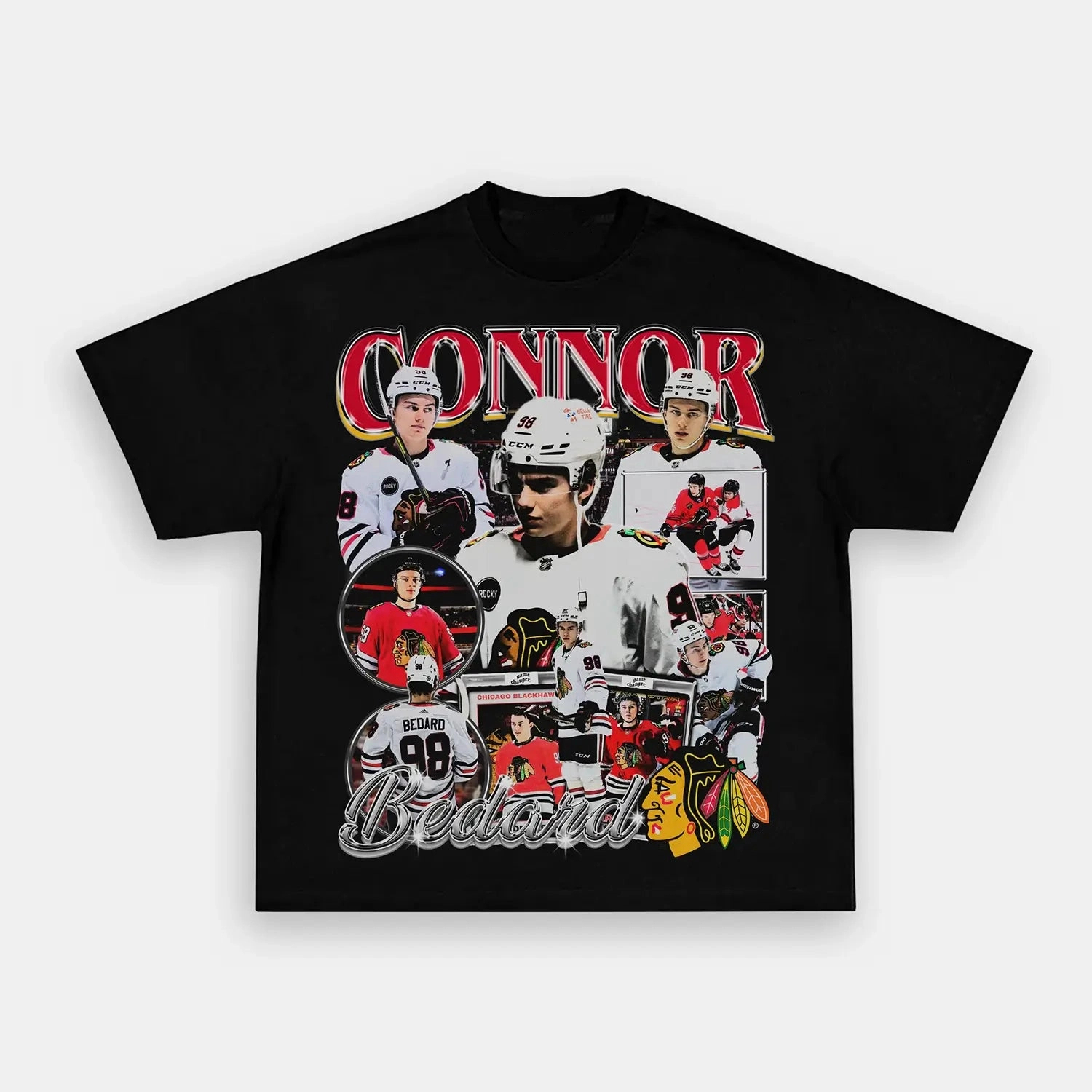 Unisex-Adult Ultra Cotton Washed T-Shirt Graphic CONNOR BEDARD TEE