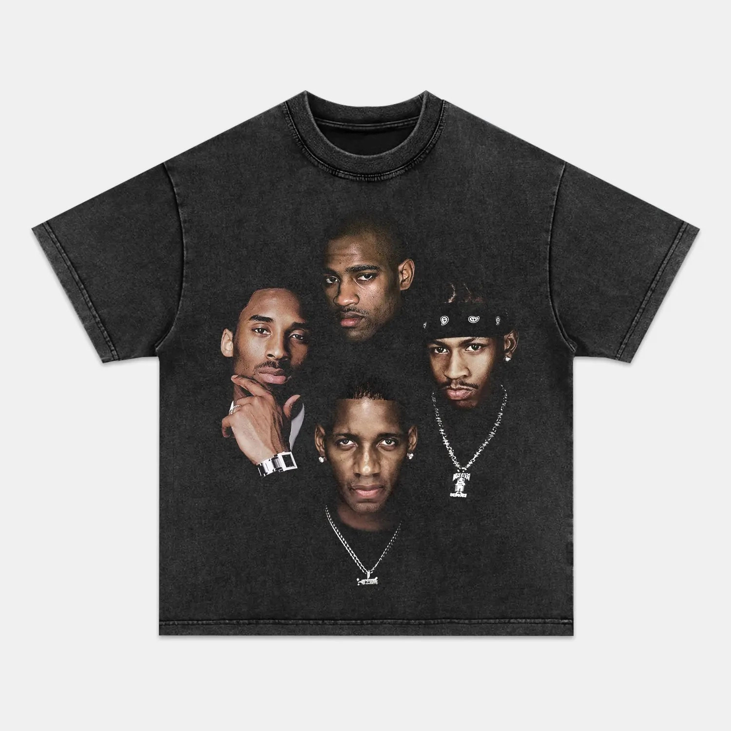 Unisex-Adult Ultra Cotton Washed T-Shirt Graphic FOUR SHOOTING GUARDS