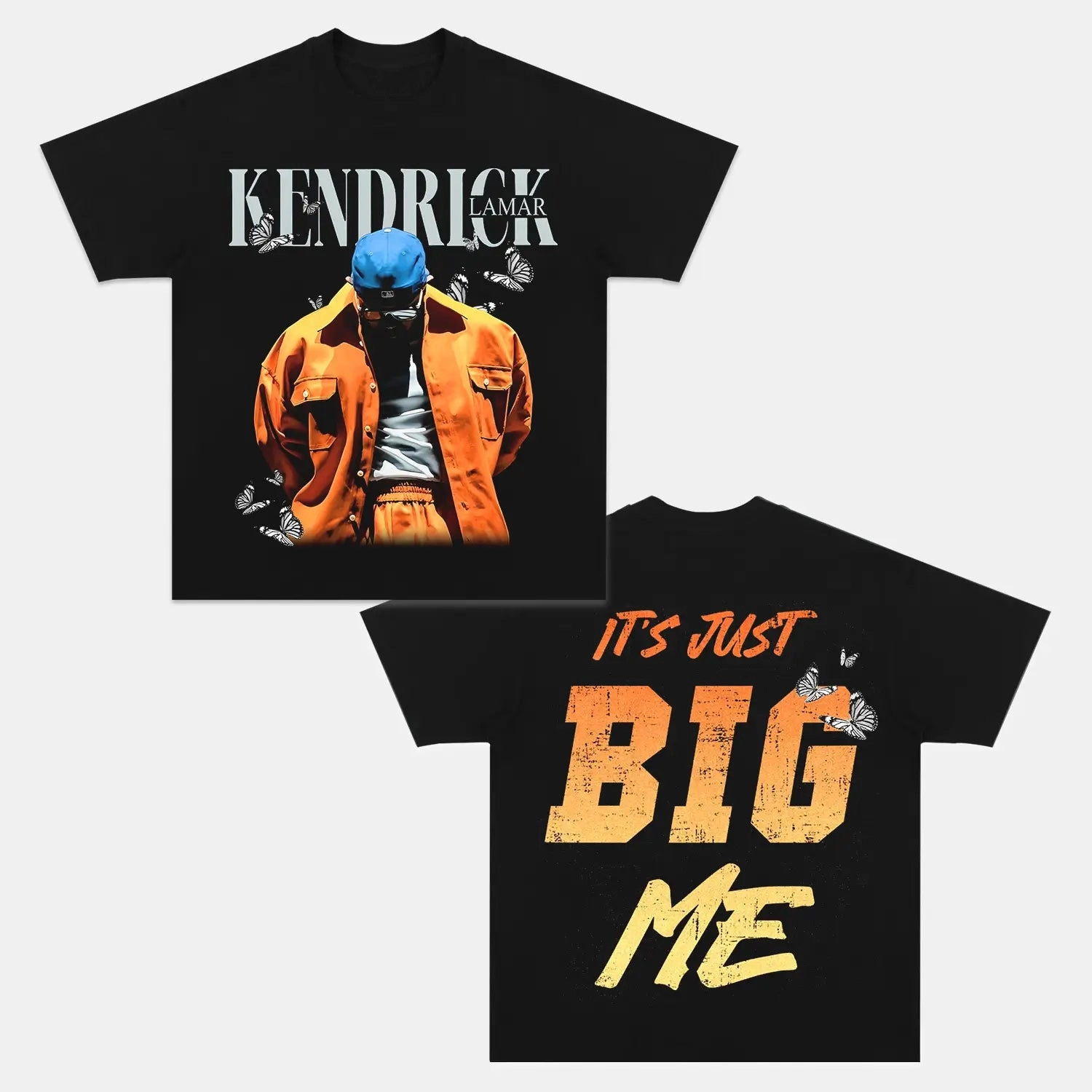 Unisex-Adult Ultra Cotton Washed T-Shirt Graphic KENDRICK LAMAR- IT'S JUST BIG ME TEE