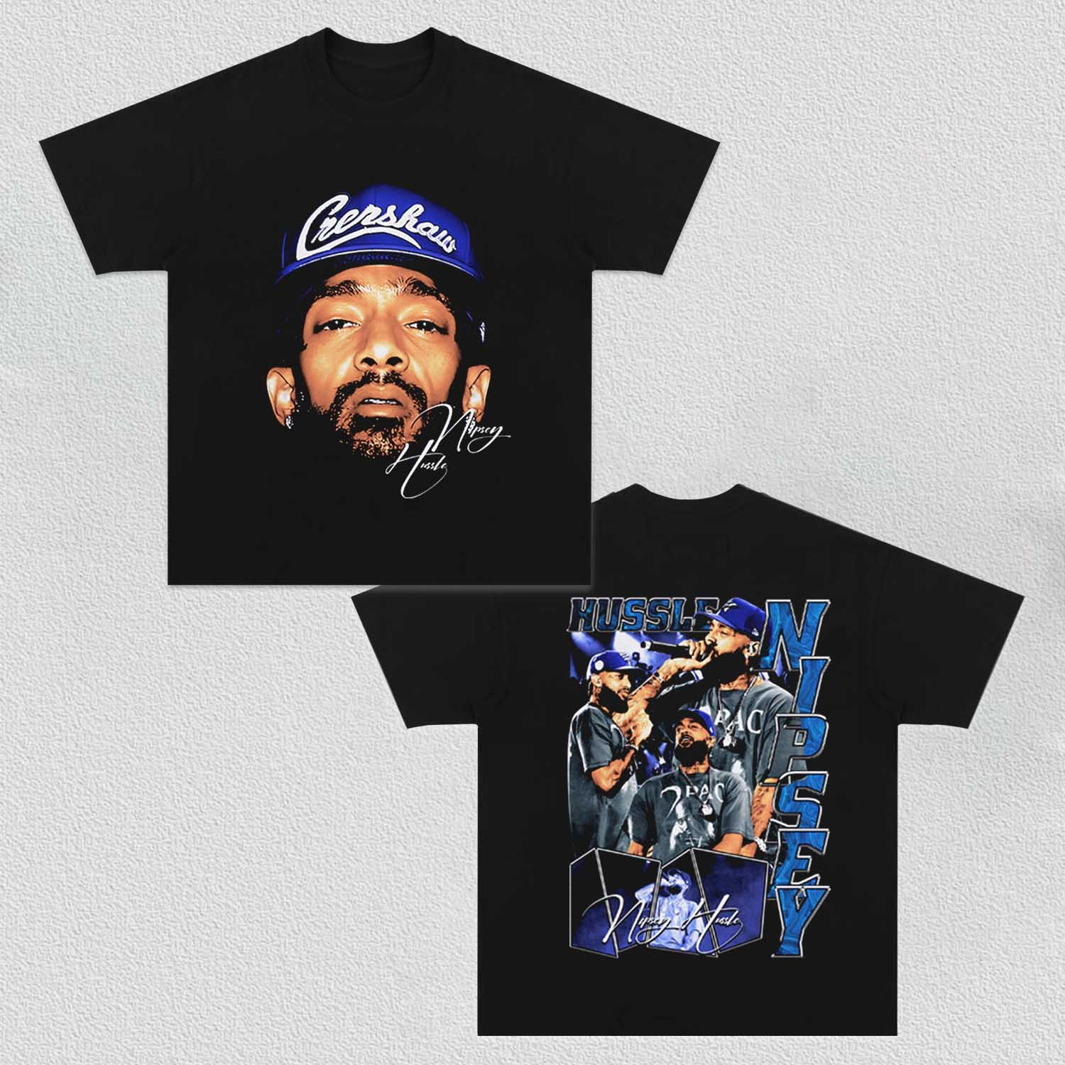 Unisex-Adult Ultra Cotton Washed T-Shirt Graphic Hussle & Motivate TEE