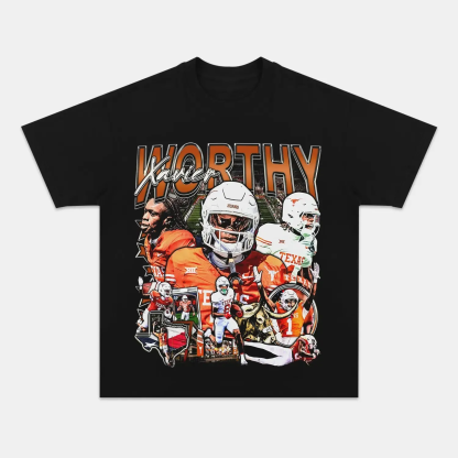 Unisex-Adult Ultra Cotton Washed T-Shirt Graphic    XAVIER WORTHY TEE (Men&Women)