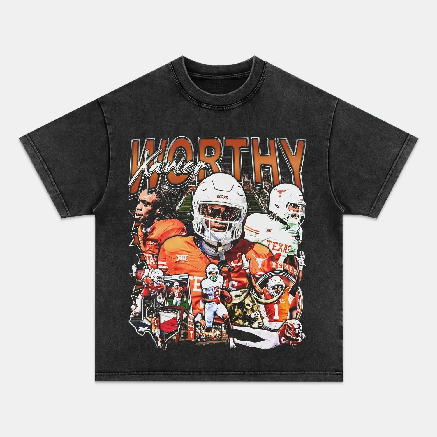 Unisex-Adult Ultra Cotton Washed T-Shirt Graphic    XAVIER WORTHY TEE (Men&Women)