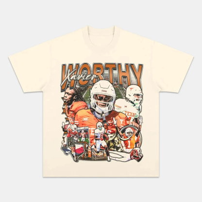 Unisex-Adult Ultra Cotton Washed T-Shirt Graphic    XAVIER WORTHY TEE (Men&Women)