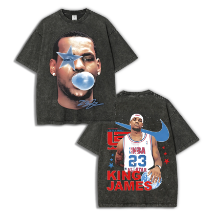 LEBRON JAMES Unisex Fit Washed T-Shirt