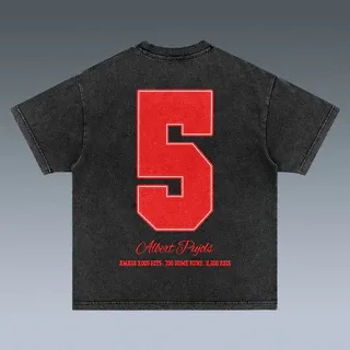 Unisex-Adult Ultra Cotton Washed T-Shirt Graphic ALBERT PUJOLS VINTAGE TEE