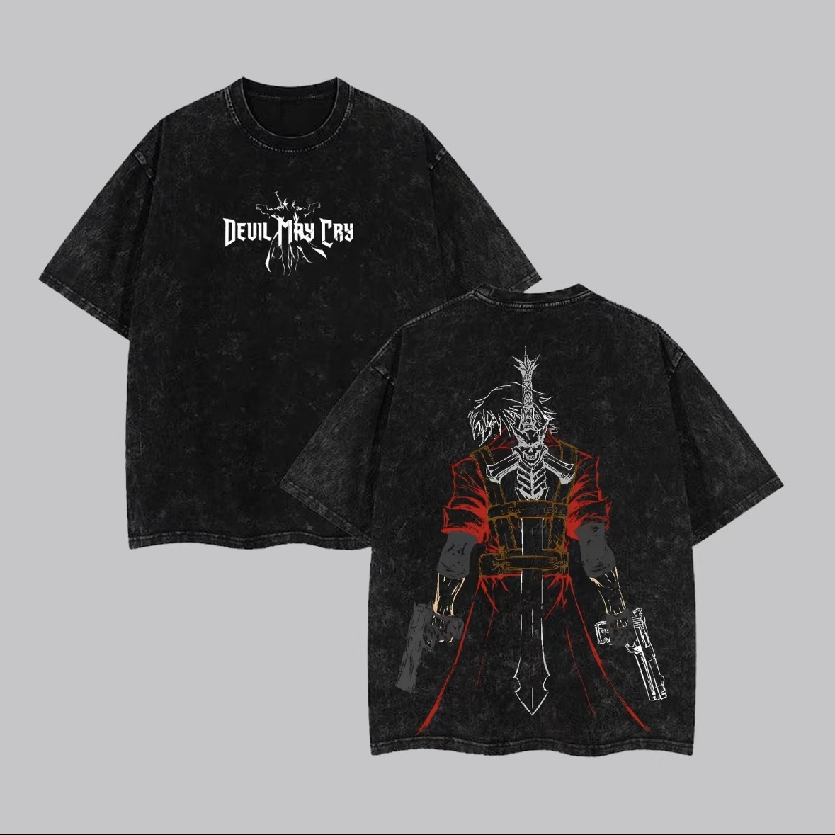 Devil May Cry Printed Unisex Washed T-Shirt