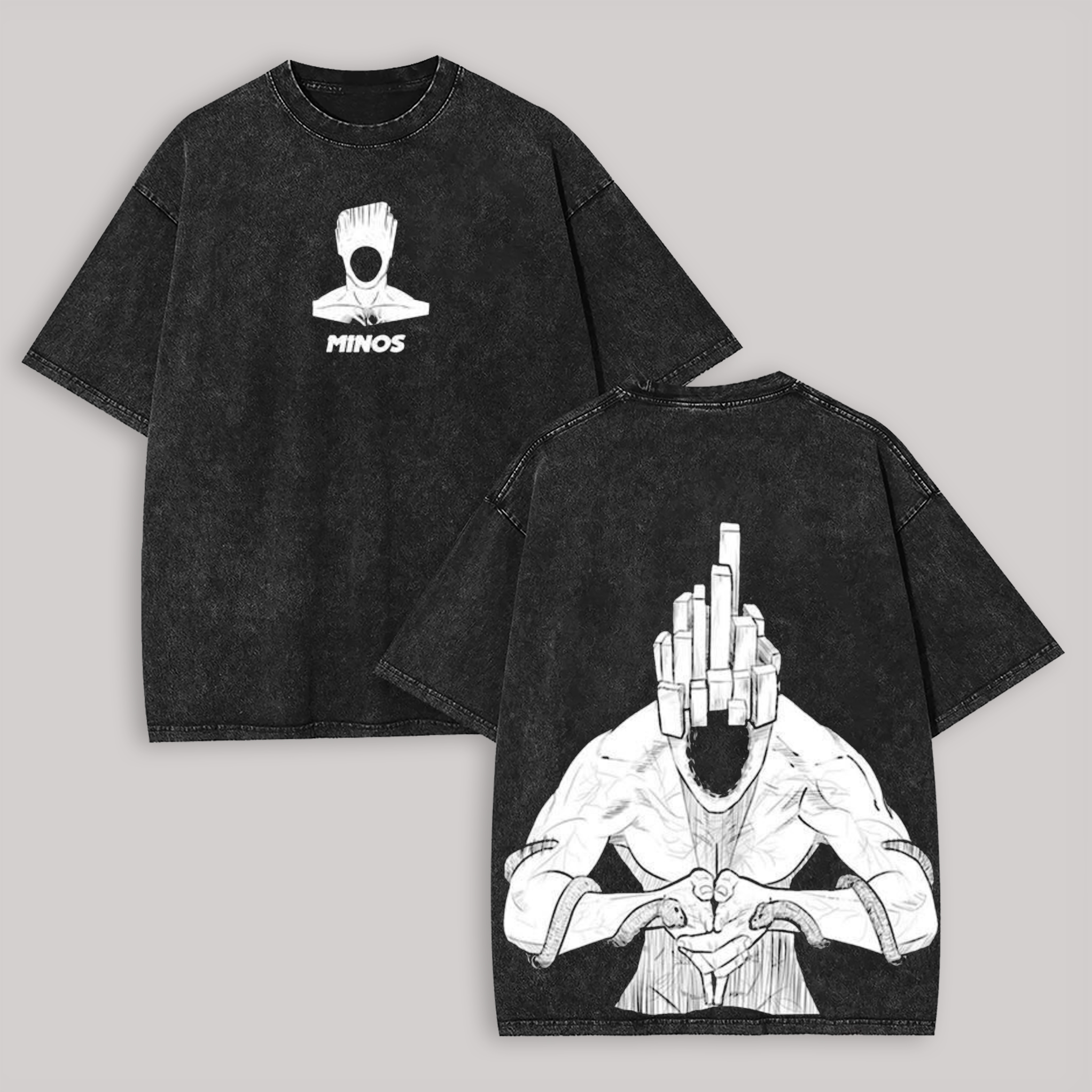 Ultrakill Minos Printed Unisex Washed T-Shirt
