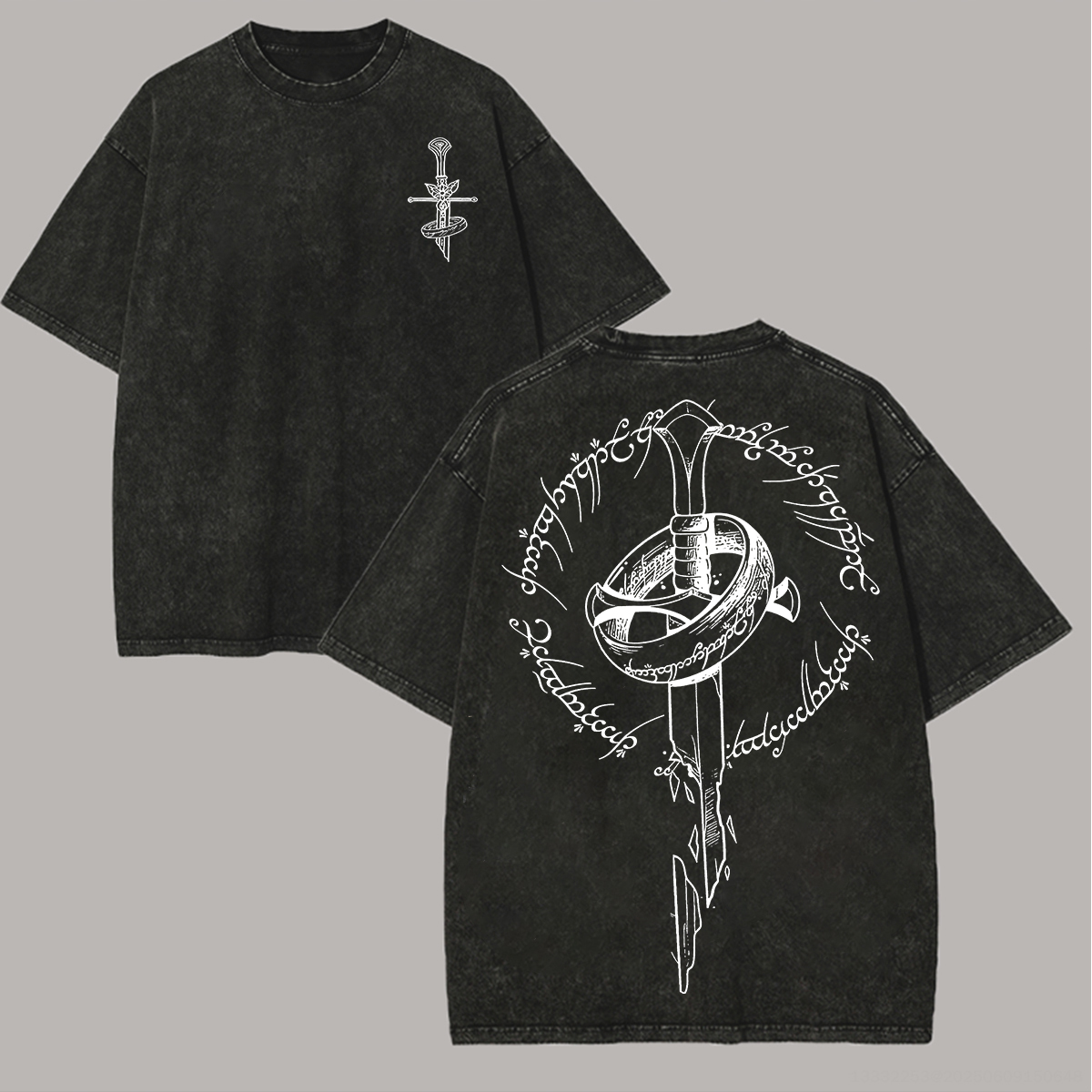 The Lord of the Rings Printed Unisex Washed T-Shirt