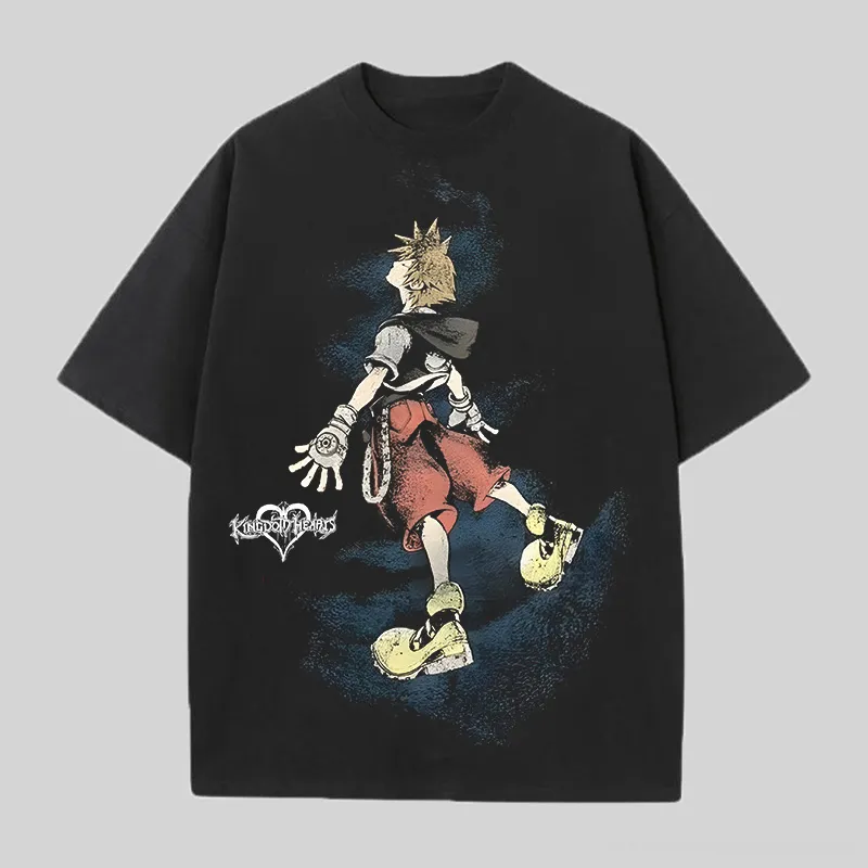 Kingdom Hearts Sora Unisex Cotton Printed T-shirt 