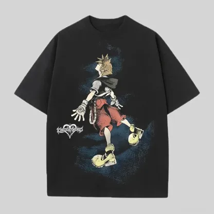 Kingdom Hearts Sora Unisex Cotton Printed T-shirt 