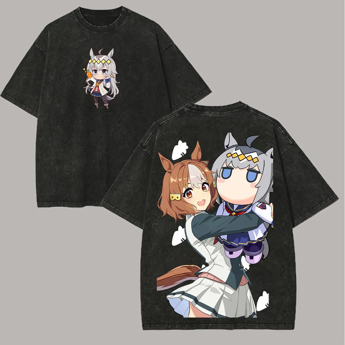 Uma Musume Printed Unisex Washed T-Shirt