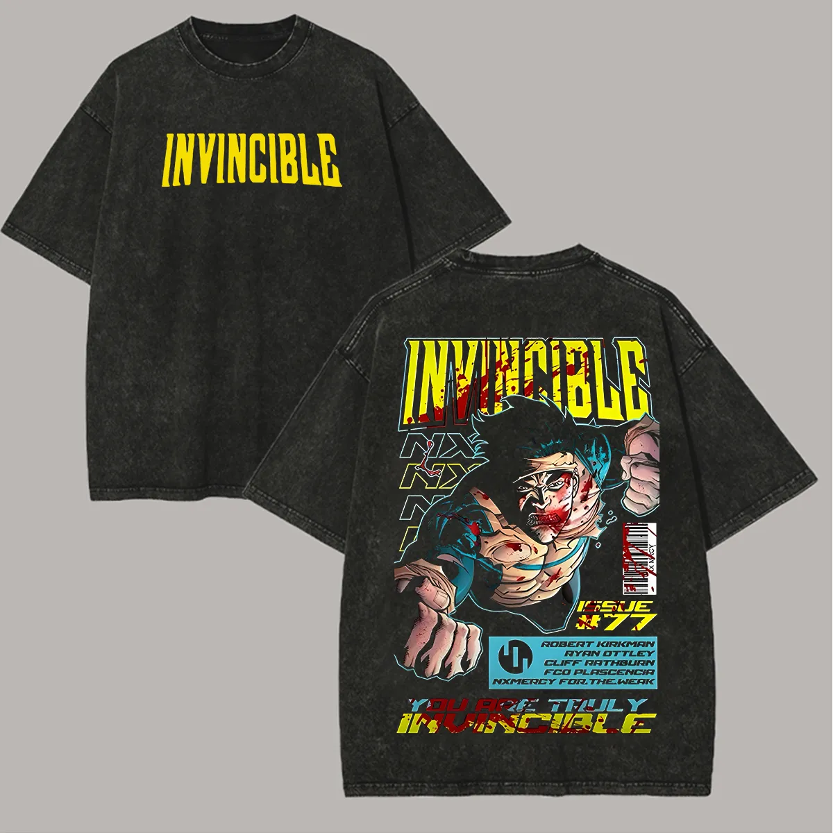Invincible Vintage Unisex Washed T-Shirt