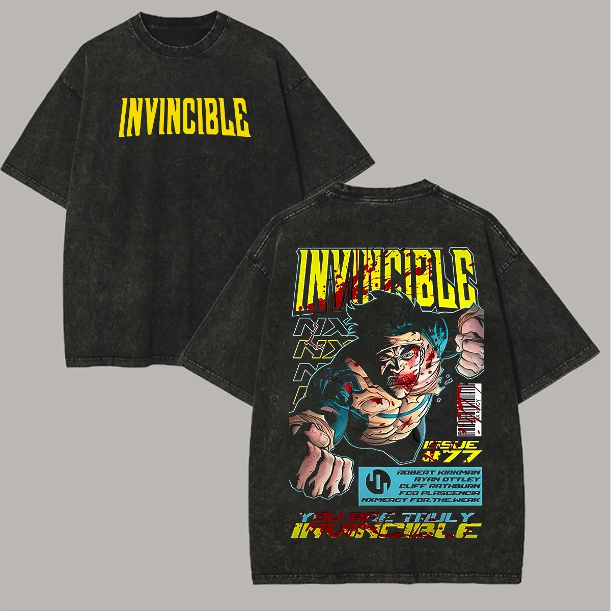 Invincible Vintage Unisex Washed T-Shirt