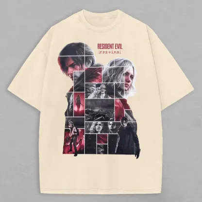Resident Evil: Requiem Printed Oversized Unisex Cotton T-shirt