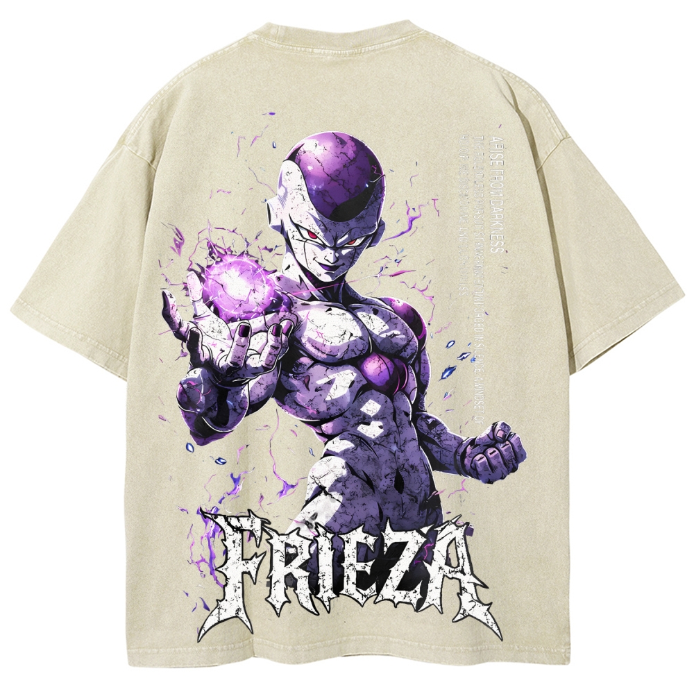 Frieza Dragon Ball Printed Unisex Washed T-Shirt