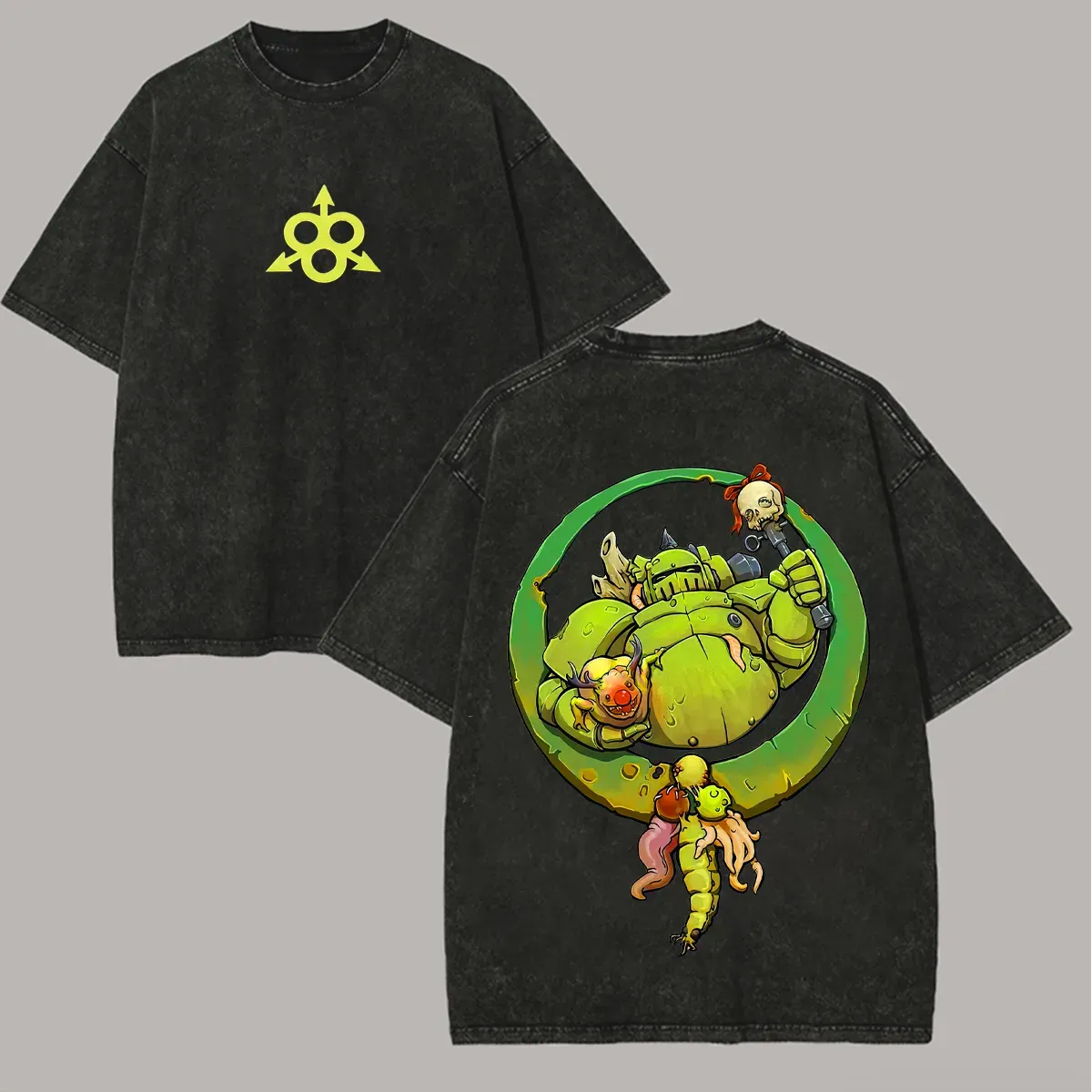 Nurgle Warhammer 40k Printed Unisex Washed T-Shirt 2603000904