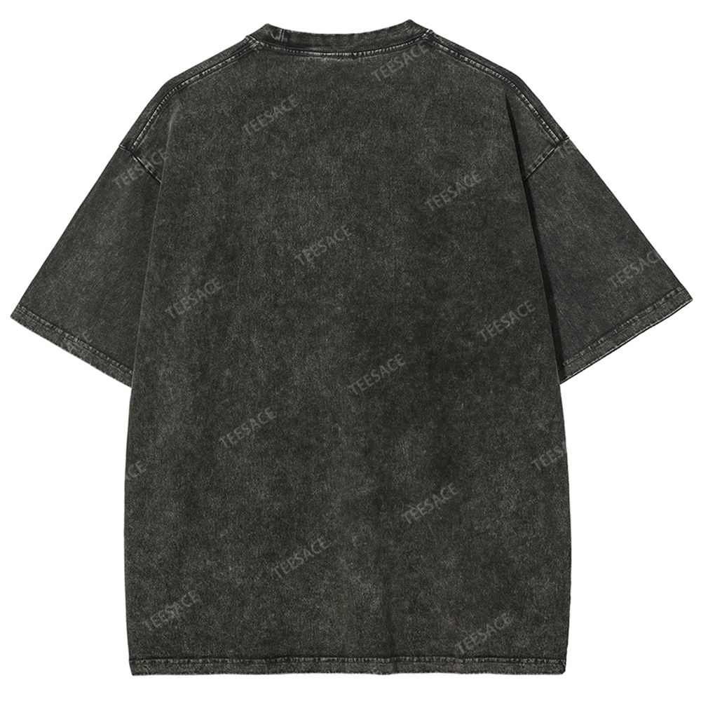 Vintage Style Unisex-Adult Oversized Washed Street T-shirt KIKE HERNANDEZ TEE