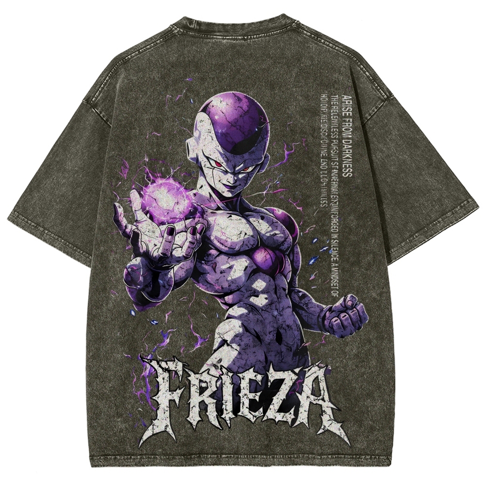 Frieza Dragon Ball Printed Unisex Washed T-Shirt