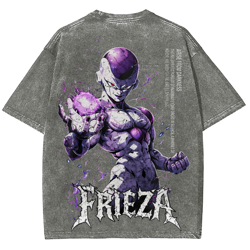 Frieza Dragon Ball Printed Unisex Washed T-Shirt