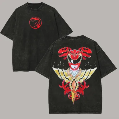 Power Rangers Printed Unisex Washed T-shirt