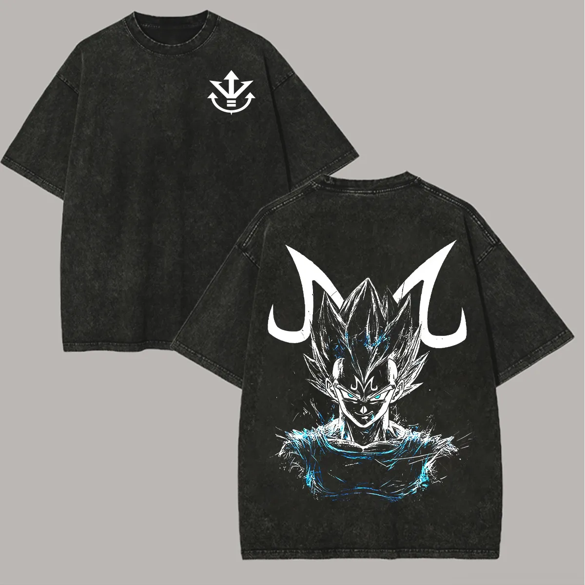Dragon Ball Majin Vegeta Printed Unisex Washed T-Shirt