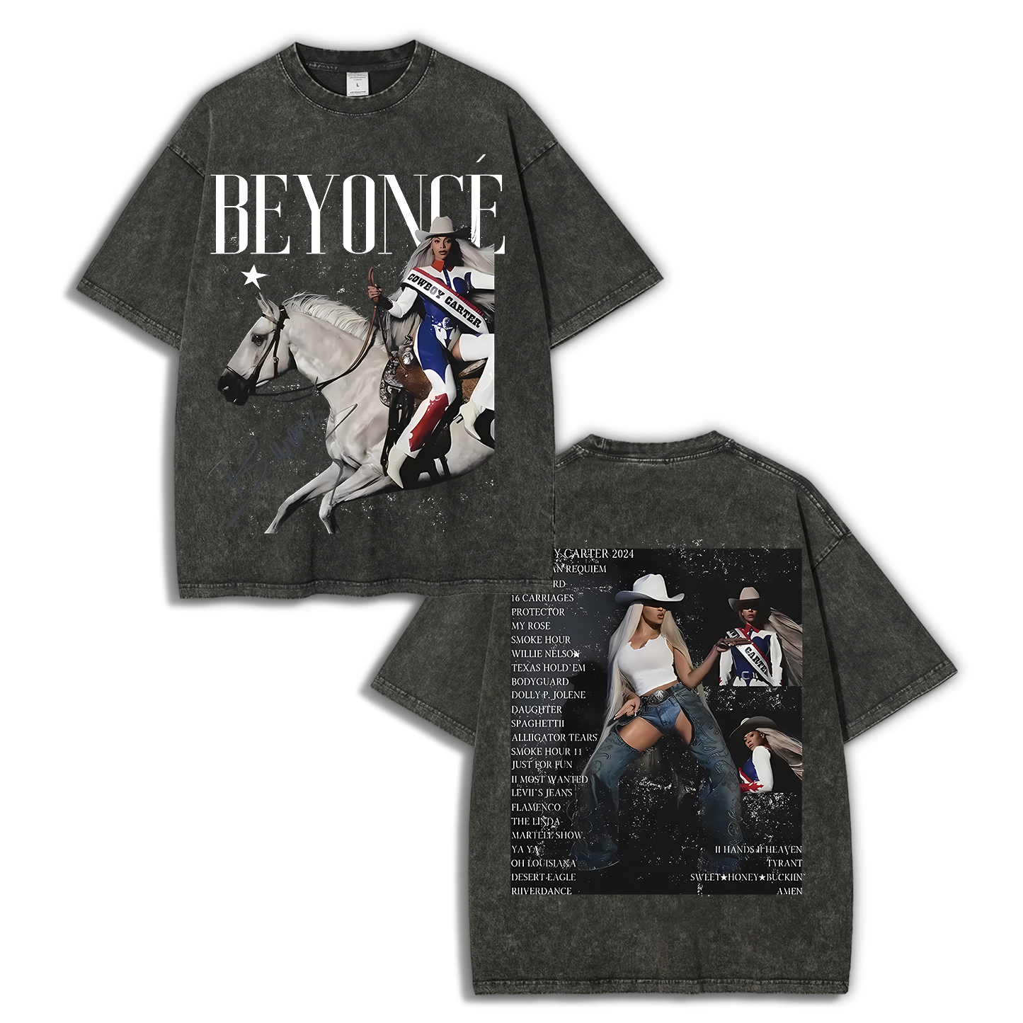 Unisex-Adult Ultra Cotton Washed T-Shirt Graphic  BEYONCE TEE