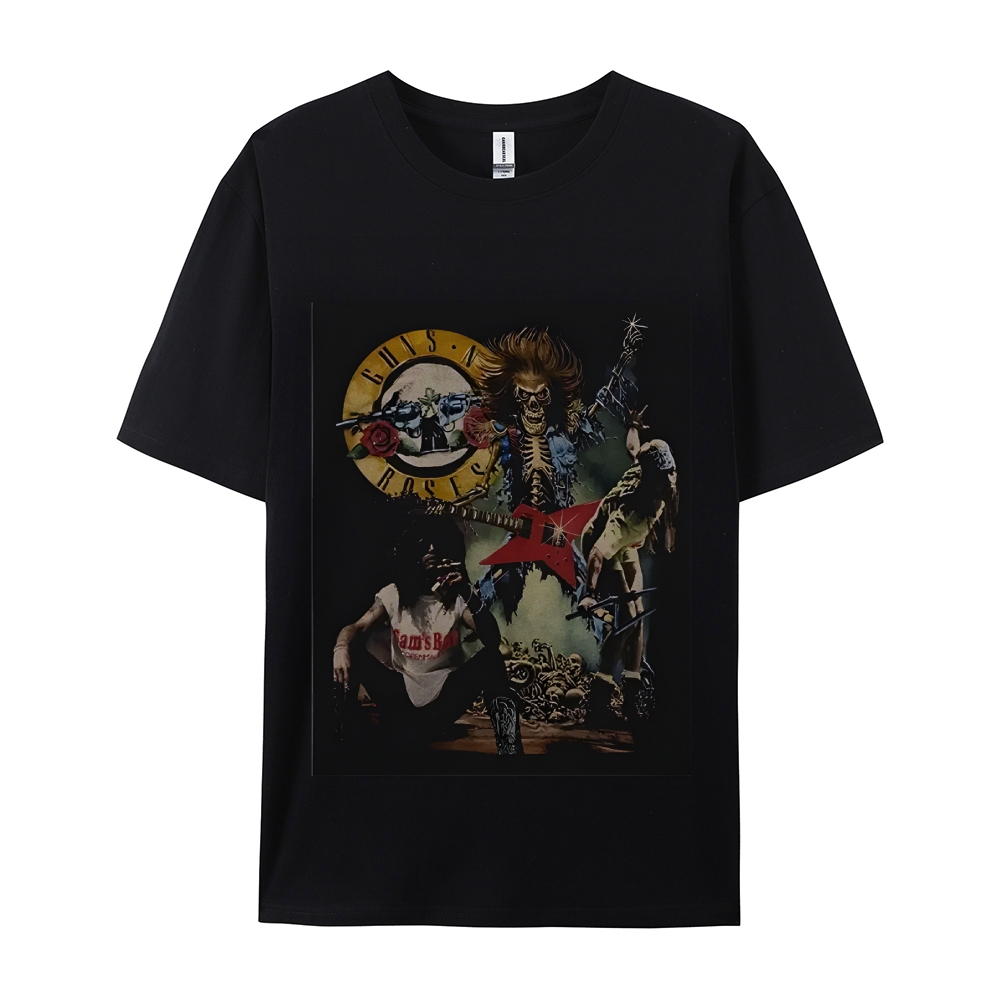 Unisex-Adult Ultra Cotton Washed T-Shirt Graphic AMERICAN ROCK TEE