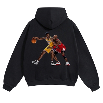 Unisex-KOBE & JORDAN Solid Color Hoodie