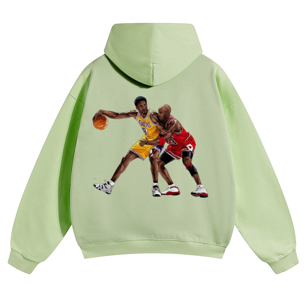 Unisex-KOBE & JORDAN Solid Color Hoodie