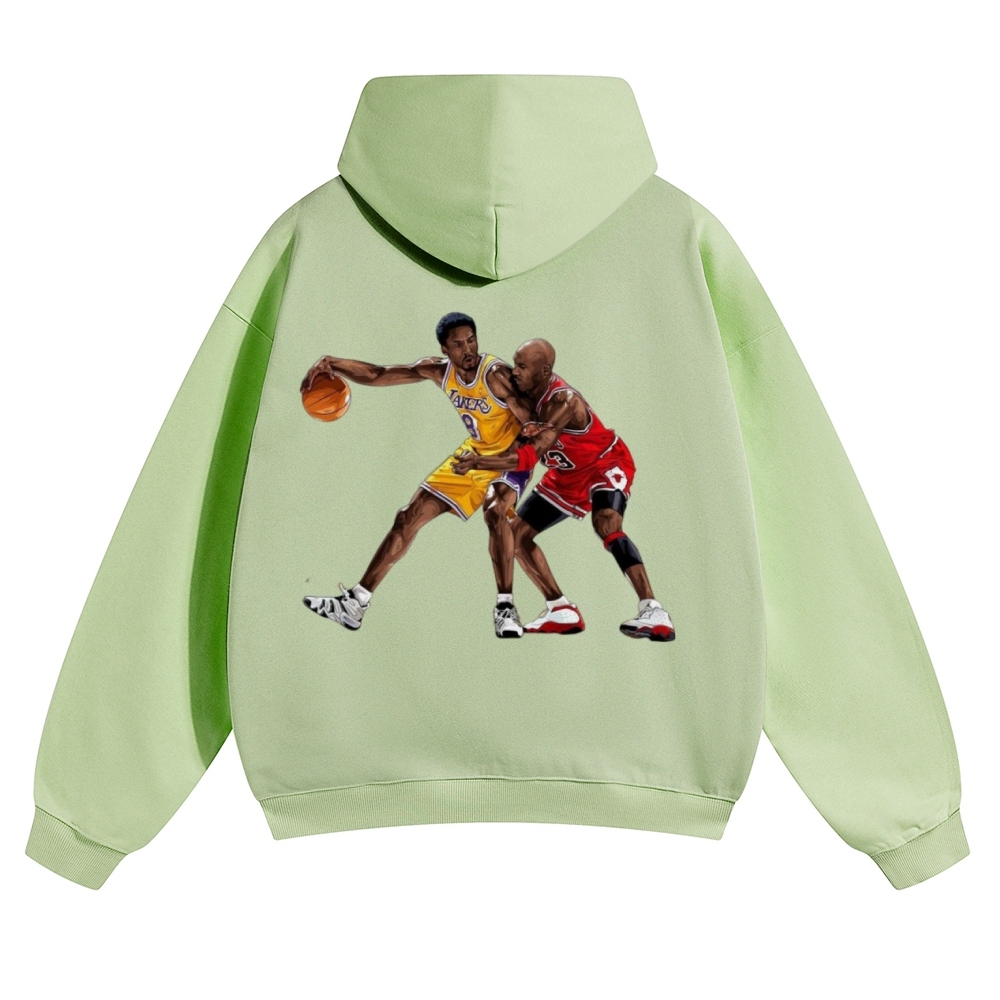 Unisex-KOBE & JORDAN Solid Color Hoodie