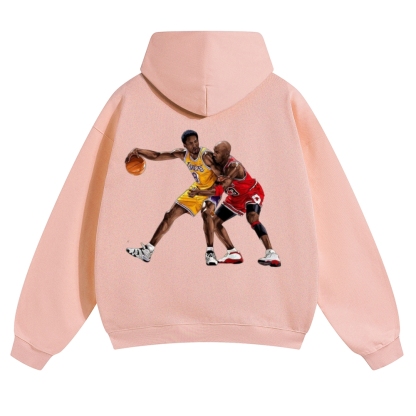 Unisex-KOBE & JORDAN Solid Color Hoodie