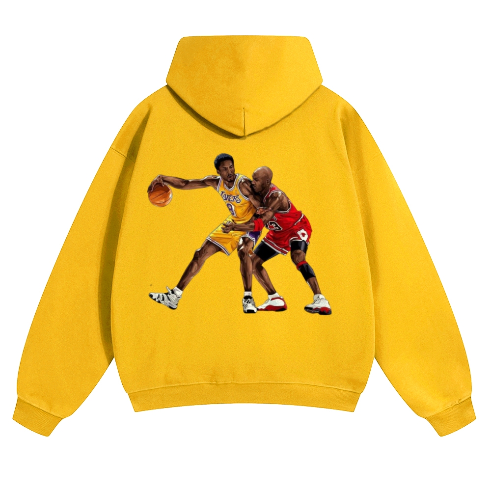 Unisex-KOBE & JORDAN Solid Color Hoodie
