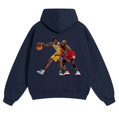 Unisex-KOBE & JORDAN Solid Color Hoodie