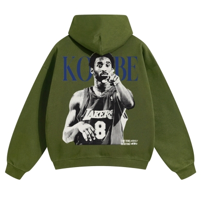 Unisex-KOBE Solid Color Hoodie