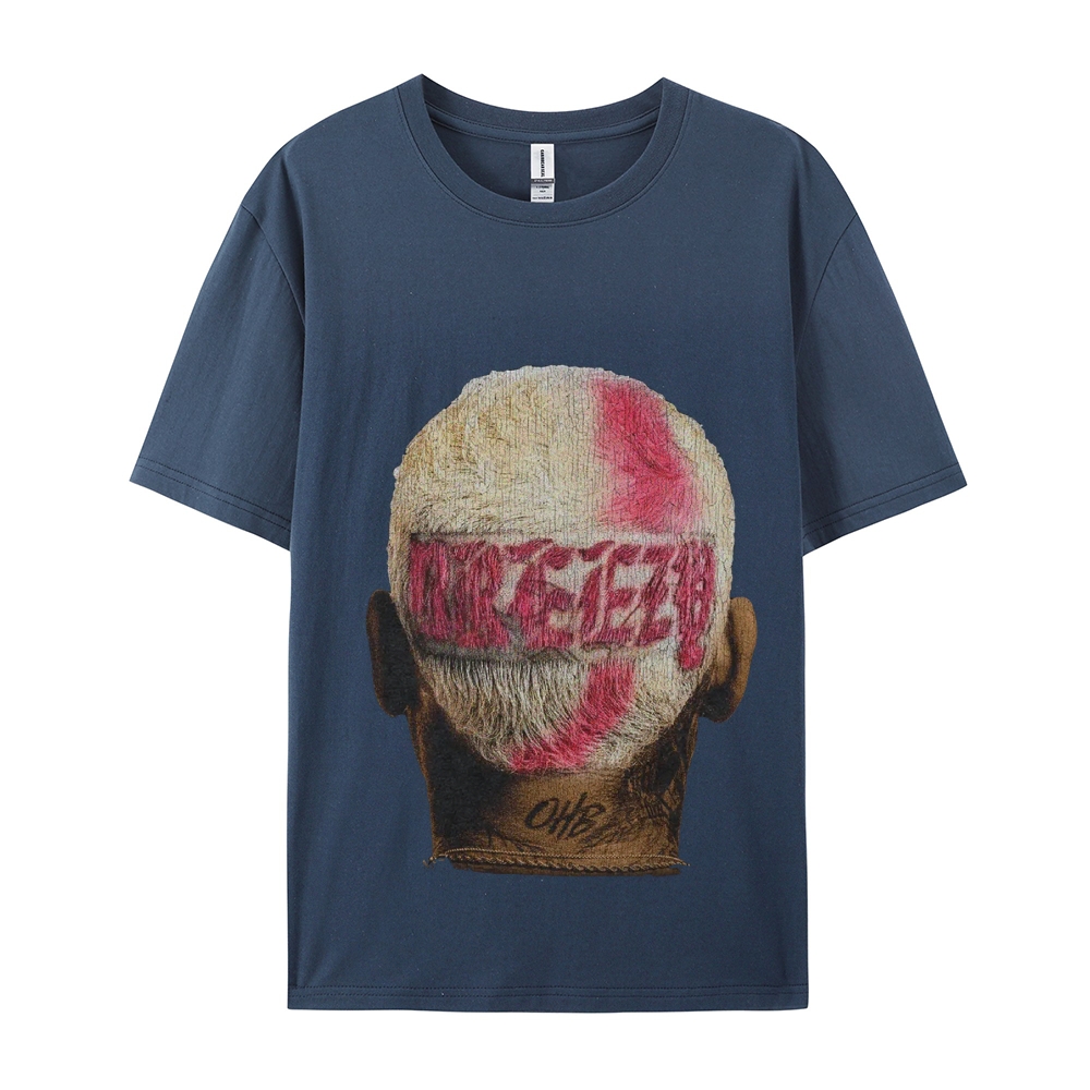 Unisex-Adult Ultra Cotton Washed T-Shirt Graphic CHRIS BROWN BIG FACE TEE
