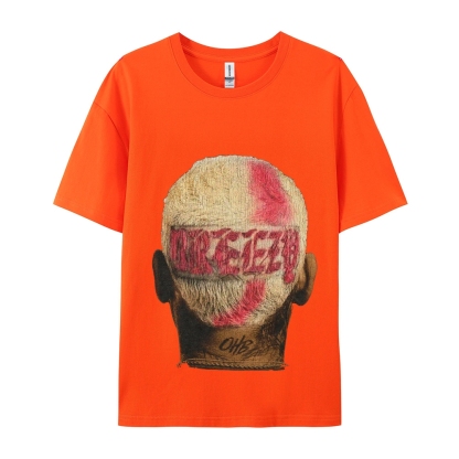 Unisex-Adult Ultra Cotton Washed T-Shirt Graphic CHRIS BROWN BIG FACE TEE