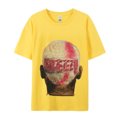 Unisex-Adult Ultra Cotton Washed T-Shirt Graphic CHRIS BROWN BIG FACE TEE
