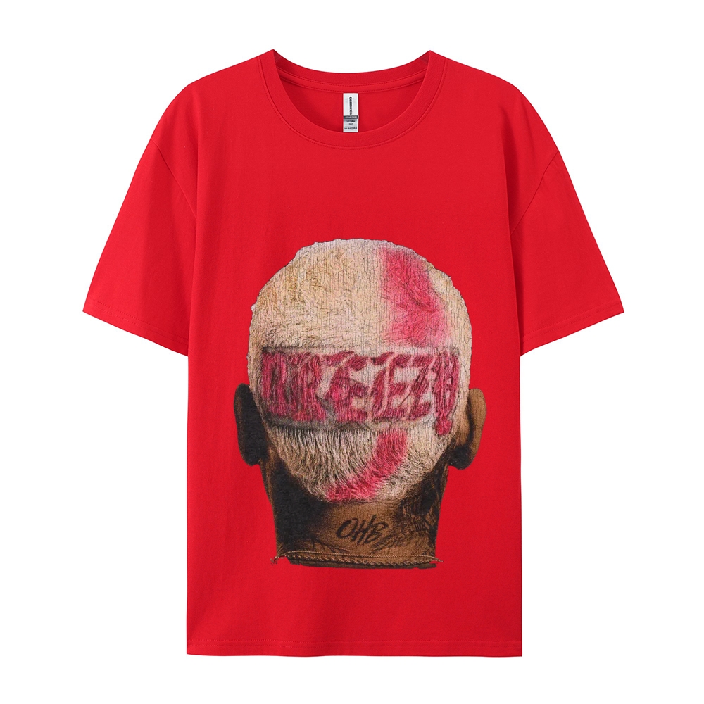 Unisex-Adult Ultra Cotton Washed T-Shirt Graphic CHRIS BROWN BIG FACE TEE