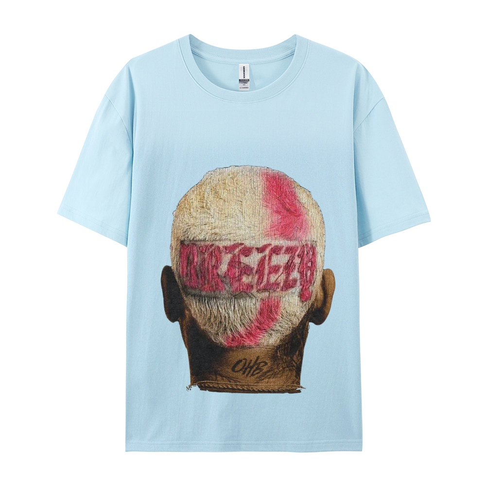 Unisex-Adult Ultra Cotton Washed T-Shirt Graphic CHRIS BROWN BIG FACE TEE
