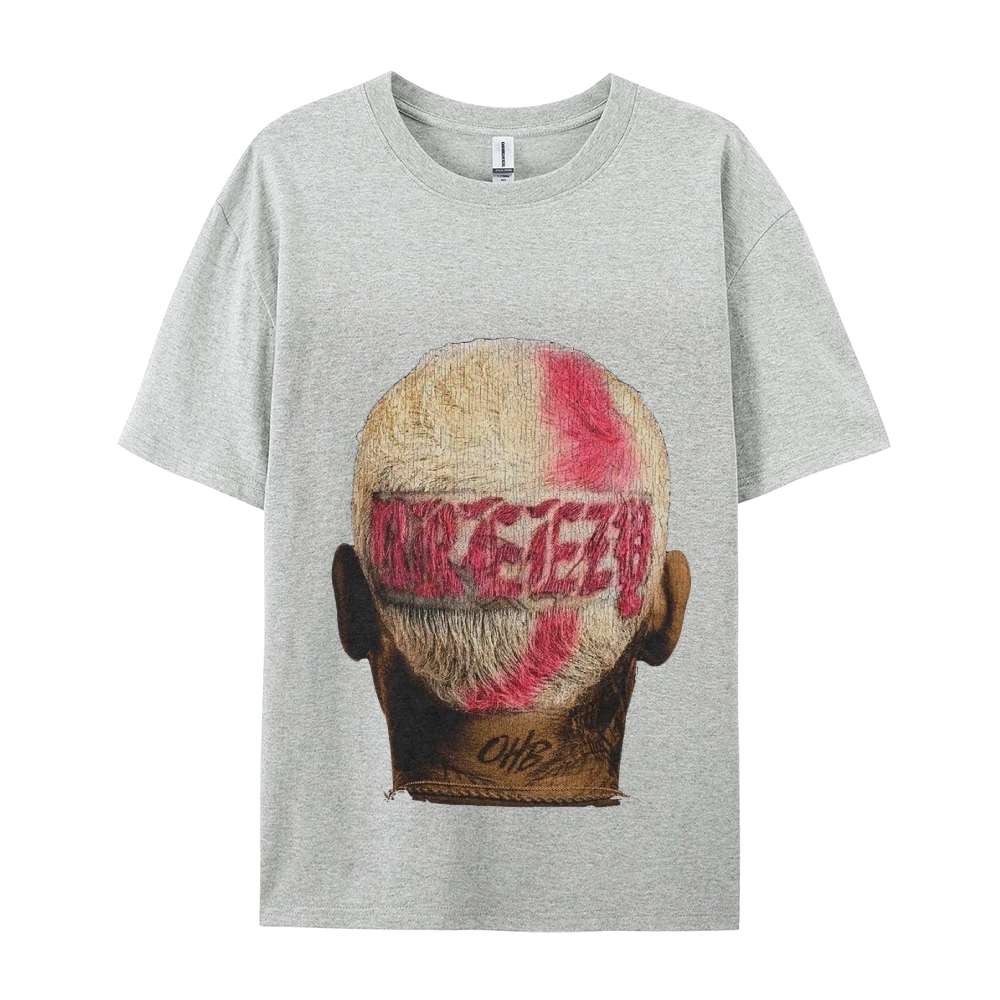 Unisex-Adult Ultra Cotton Washed T-Shirt Graphic CHRIS BROWN BIG FACE TEE