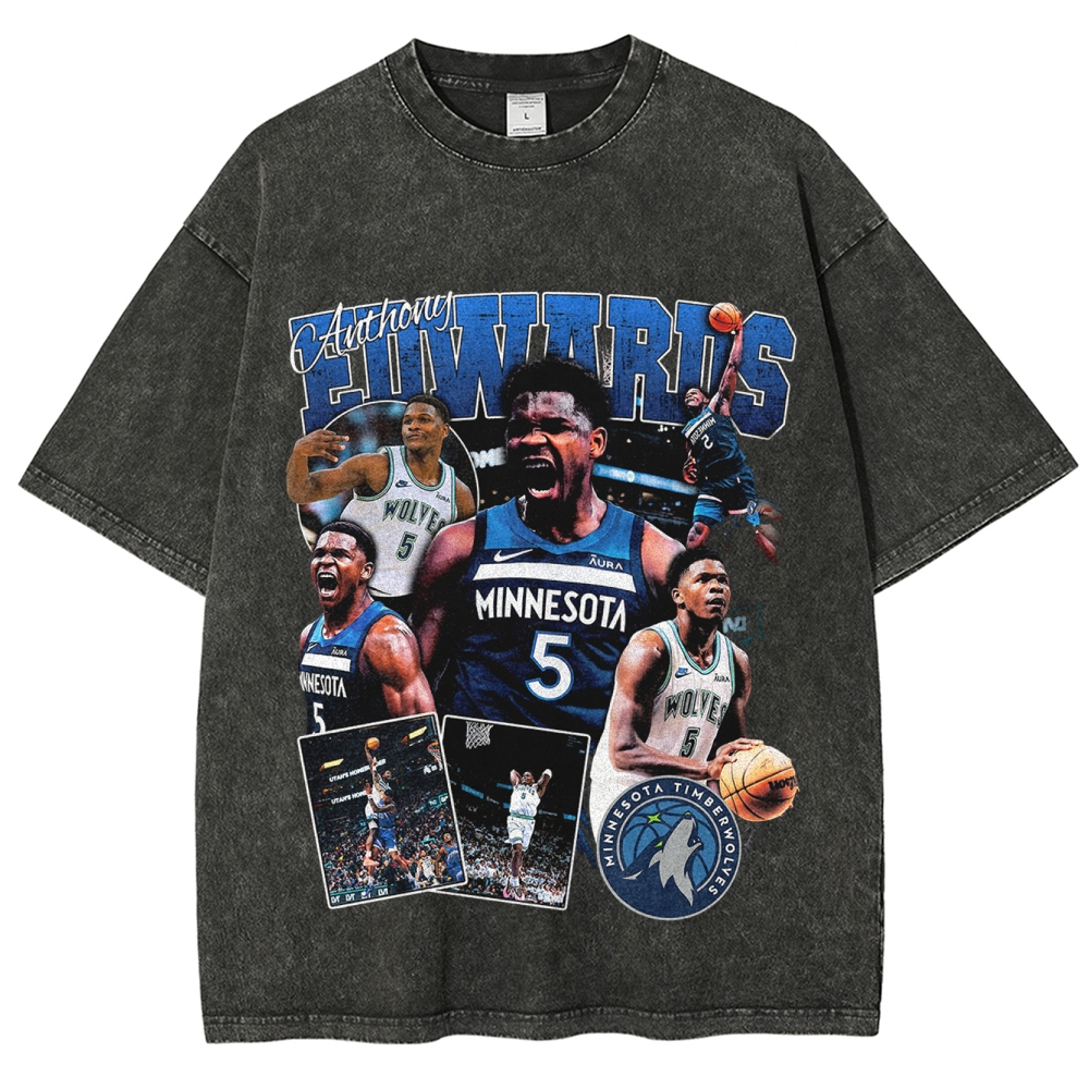 Unisex-Adult Ultra Cotton Washed T-Shirt Graphic VINTAGE TEE | USA Men's Basketball Team