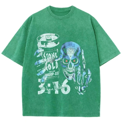 Unisex-Adult Ultra Cotton Washed T-Shirt Graphic   STONE COLD
