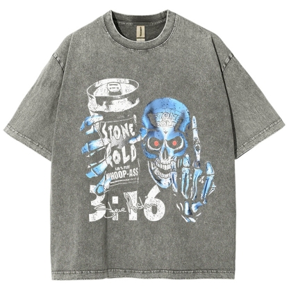 Unisex-Adult Ultra Cotton Washed T-Shirt Graphic   STONE COLD