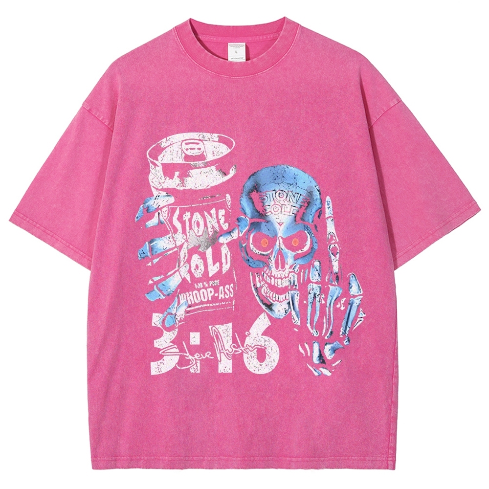 Unisex-Adult Ultra Cotton Washed T-Shirt Graphic   STONE COLD