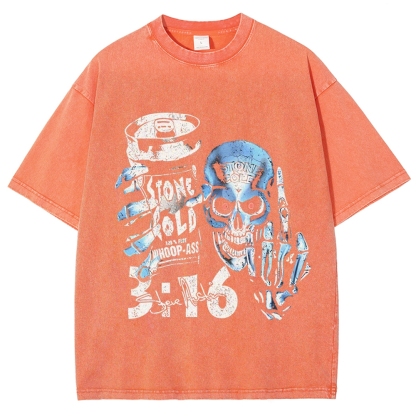 Unisex-Adult Ultra Cotton Washed T-Shirt Graphic   STONE COLD